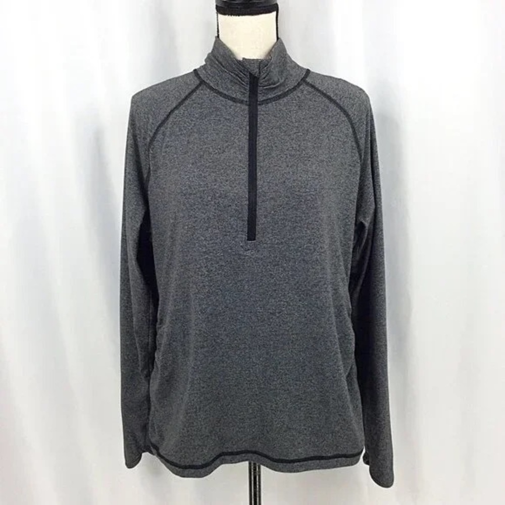 Lucy 1/4 Zip Pullover Women’s Running Top~ Thumbholes, Rouched Sides~